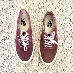 Burgundy Authentic Vans